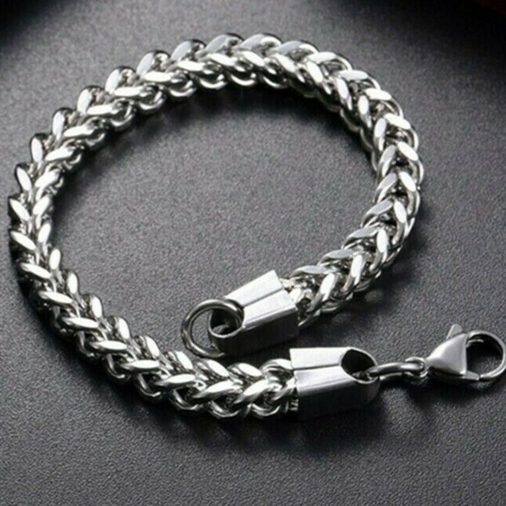 Men's Stainless Steel Bali Foxtail Bracelet
